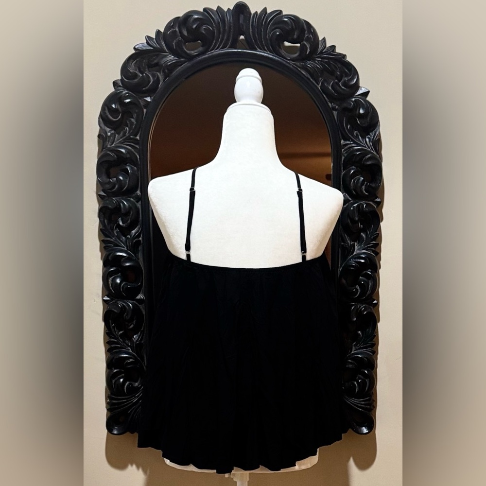 Rusttydustty Black Embroidered Spaghetti Strap Top - Picture 5 of 8
